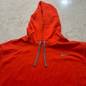 Orange Nike therma fit hoodie